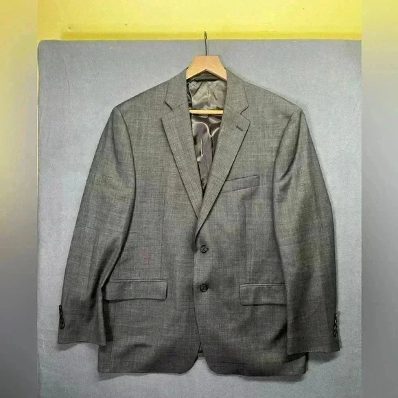 Lauren Ralph Lauren 100% Wool Blazer Sports Coat Men’s 42S Gray Casual Jacket - Picture 1 of 9